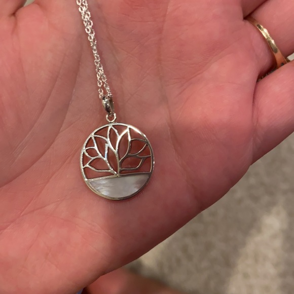 Boma Jewelry Sterling Silver Lotus Necklace - Picture 5 of 7